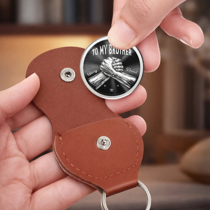 Custom Pocket Hug - Personalized Birthday Gifts For Brother - Raised Together As Brothers
