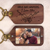 Custom Photo Wooden Keychain - Personalized Anniversary Wedding Gifts For Husband And Wife, Him And Her - Love Chosen In Small Ways