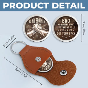 Custom Pocket Hug - Personalized Birthday Gifts For Brother - Brothers Stand Without Fear