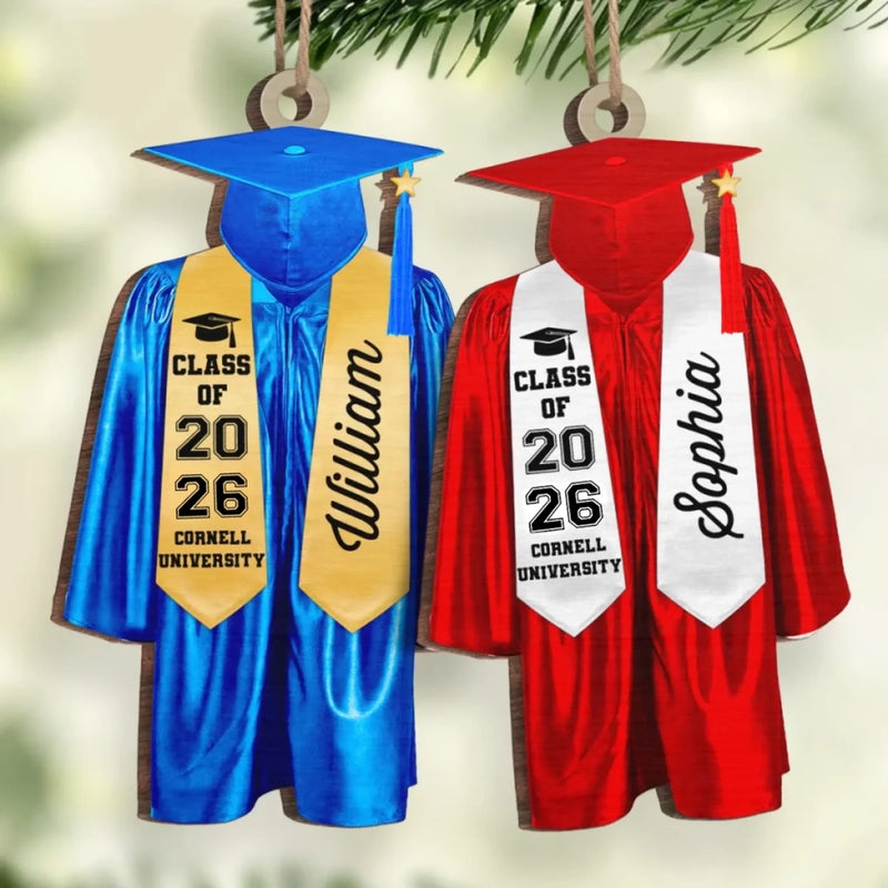 Custom Wood, Acrylic Ornament - Personalized Graduation Christmas Birthday Gifts For Brothers, Sisters, Siblings - Be The Best Of Whatever You Are