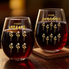 Custom Wine Glass - Personalized Mother's Day Birthday Gifts For Mom, Grandma - A Milestone Filled With Love