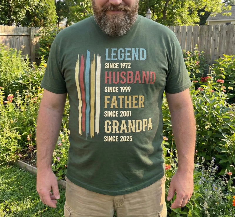 Custom Unisex T-shirt, Premium T-shirt, Hoodie - Personalized Birthday Gifts For Dad, Grandpa, Husband - Old Enough To Be Legendary