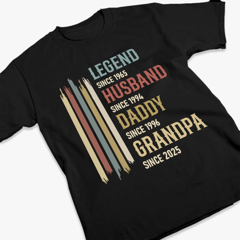 Custom Unisex T-shirt, Premium T-shirt, Hoodie - Personalized Birthday Gifts For Dad, Grandpa, Husband - Old Enough To Be Legendary
