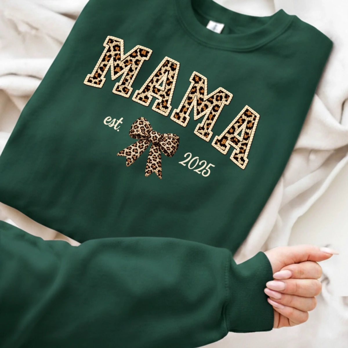 Custom Unisex Sweatshirt, Hoodie With Design On Sleeve - Personalized Mother's Day Gifts For Mom, Grandma - Mom Heart Full Of Love