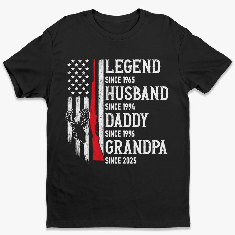 Custom Hunting Unisex T-shirt, Premium T-shirt, Hoodie - Personalized 4th Of July Gifts For Dad, Grandpa, Husband - Chasing Freedom And Game