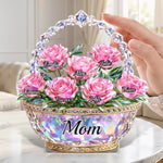 Custom Acrylic Plaque - Personalized Mother's Day Gifts For Mom, Grandma - Mom Is My Home