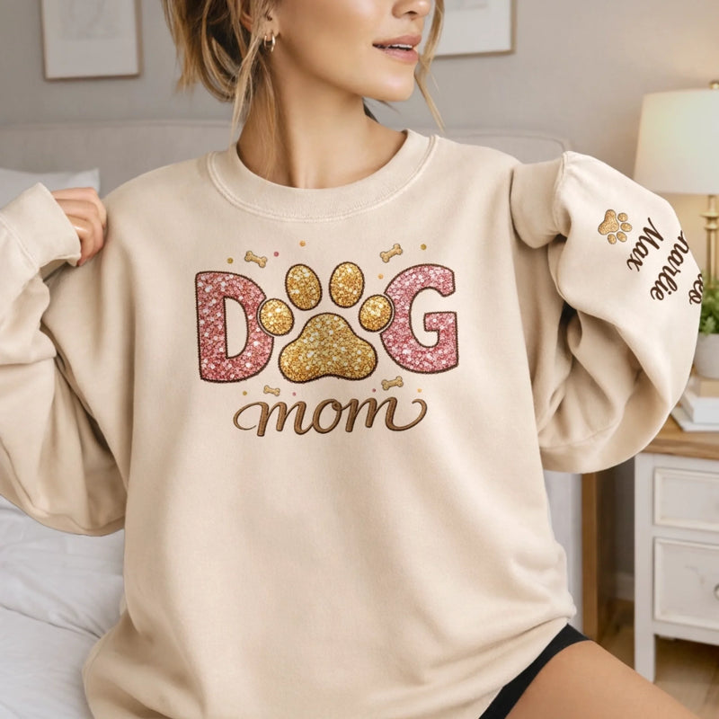 Custom Unisex Sweater, Hoodie With Design On Sleeve - Personalized Birthday Gifts For Dog Cat Lovers, Dog Dad And Mom, Cat Owners - Spoiled Pets Club