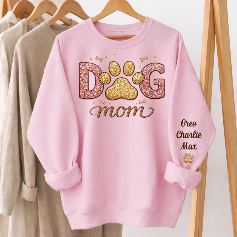 Custom Unisex Sweater, Hoodie With Design On Sleeve - Personalized Birthday Gifts For Dog Cat Lovers, Dog Dad And Mom, Cat Owners - Spoiled Pets Club
