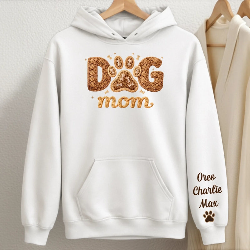 Custom Unisex Sweater, Hoodie With Design On Sleeve - Personalized Birthday Gifts For Dog Cat Lovers, Dog Dad And Mom, Cat Owners - Pet Hair Is My Glitter