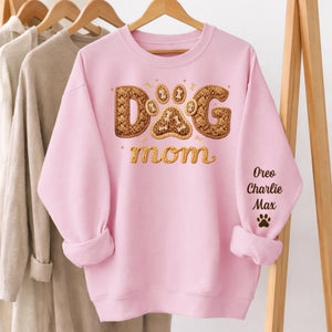 Custom Unisex Sweater, Hoodie With Design On Sleeve - Personalized Birthday Gifts For Dog Cat Lovers, Dog Dad And Mom, Cat Owners - Pet Hair Is My Glitter