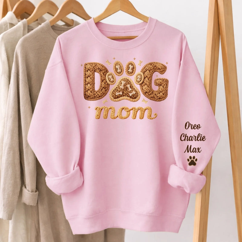 Custom Unisex Sweater, Hoodie With Design On Sleeve - Personalized Birthday Gifts For Dog Cat Lovers, Dog Dad And Mom, Cat Owners - Pet Hair Is My Glitter