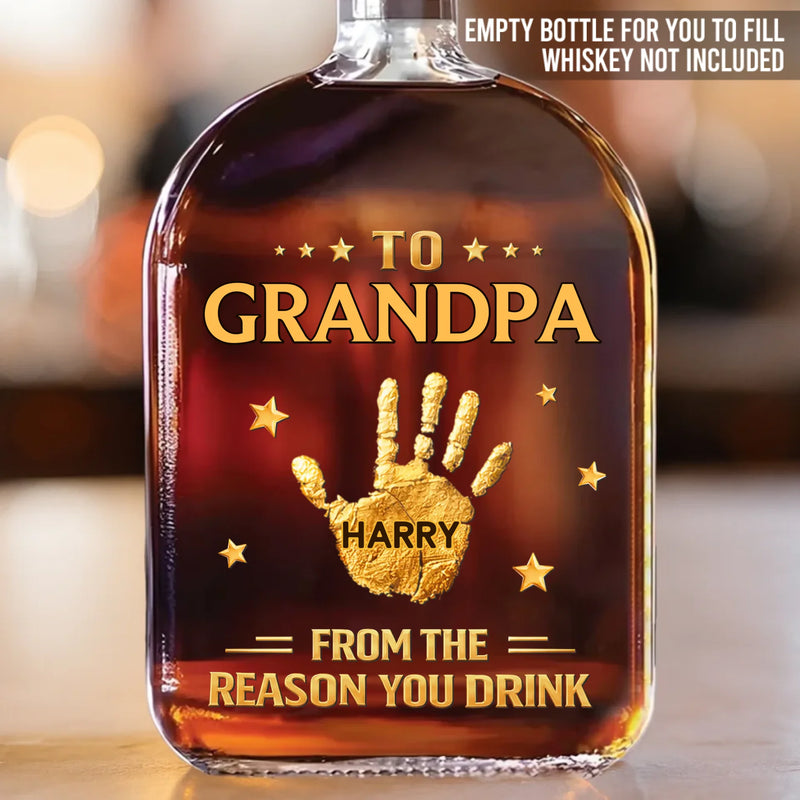 Custom Liquor Decanter - Personalized Birthday Gifts For Dad, Grandpa - Dad And Grandpa Forever