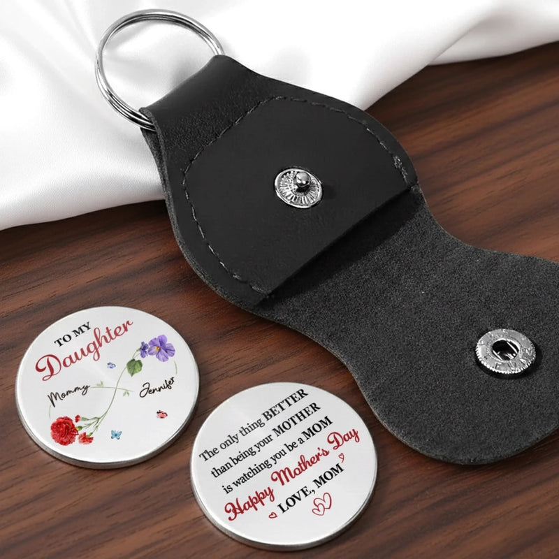 Custom Pocket Hug - Personalized Mother's Day Birthday Gifts For Mom, Daughter - Give Love From My Heart