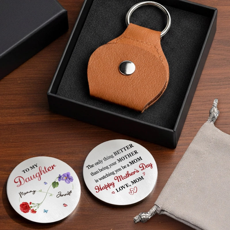 Custom Pocket Hug - Personalized Mother's Day Birthday Gifts For Mom, Daughter - Give Love From My Heart