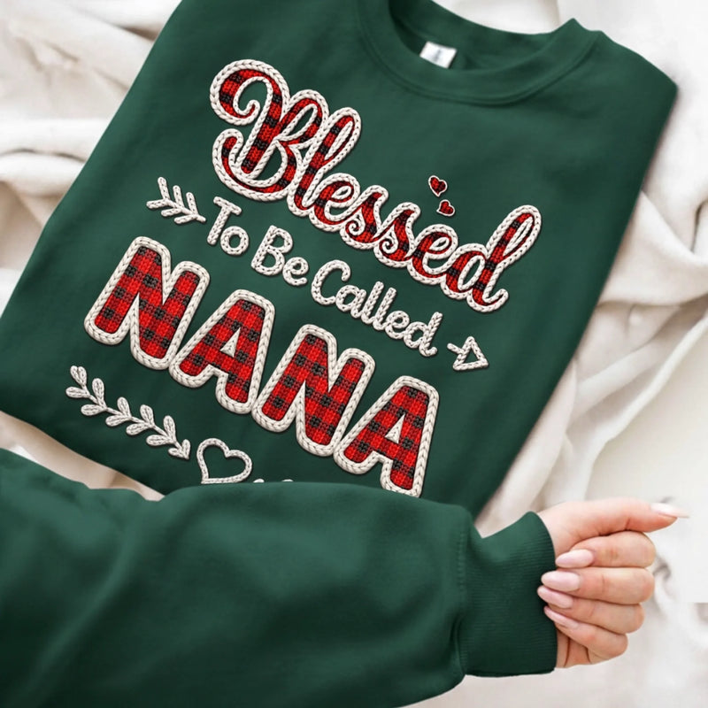 Custom Unisex Sweater, Hoodie With Design On Sleeve - Personalized Mother's Day Gifts For Mom, Grandma - Heart Full Of Love