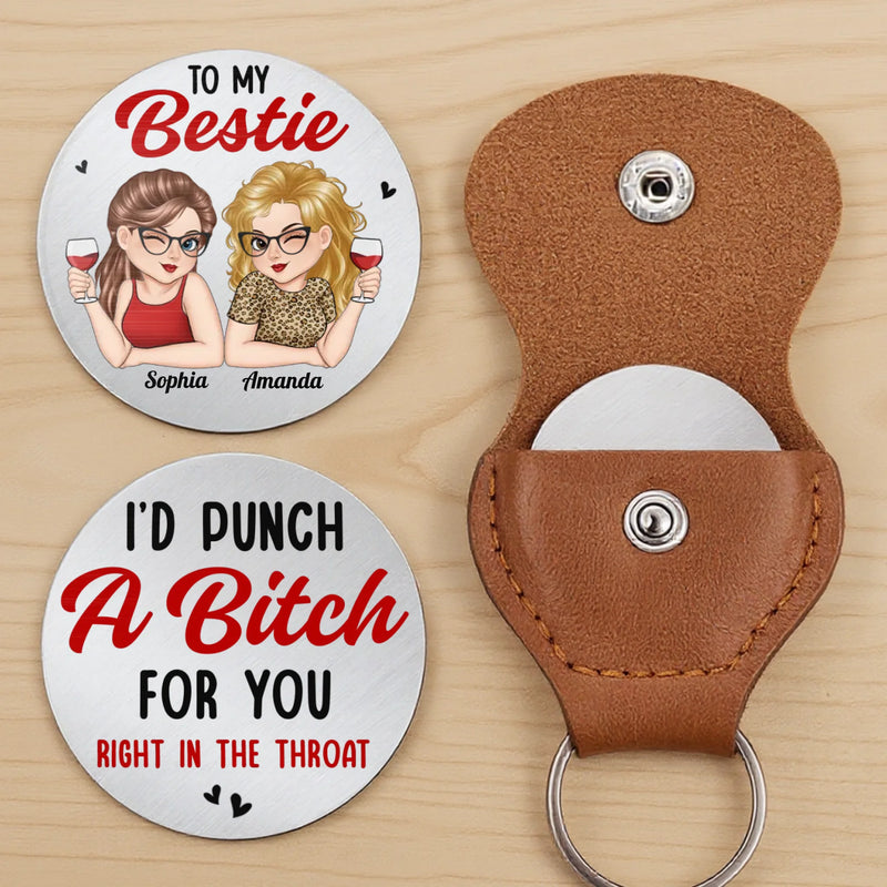 Custom Pocket Hug - Personalized Best Friend Birthday Gifts For Women, Besties, Sisters, BFF - We Shine Brighter Together