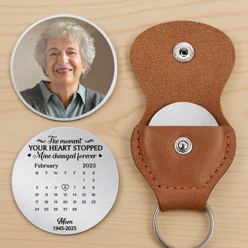 Custom Photo Pocket Hug - Personalized Memorial Sympathy Gifts For Loss Of Mom, Dad - Held By Your Love