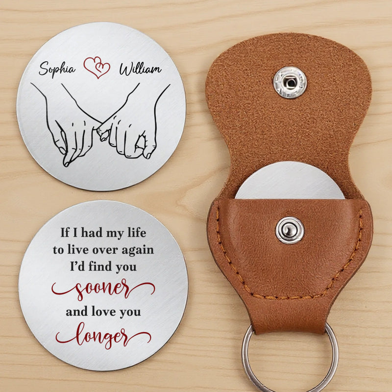 Custom Pocket Hug - Personalized Anniversary Wedding Gifts For Husband And Wife, Him And Her - Choosing Love Over And Over