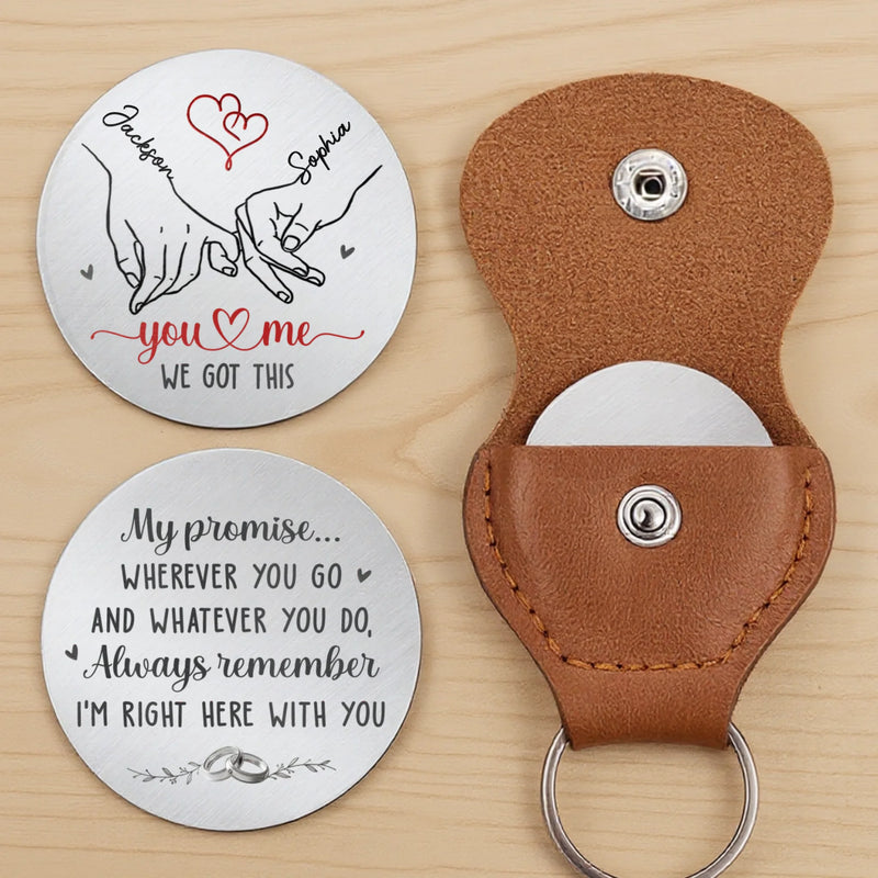 Custom Pocket Hug - Personalized Anniversary Wedding Gifts For Husband And Wife, Him And Her - I Choose You Every Day