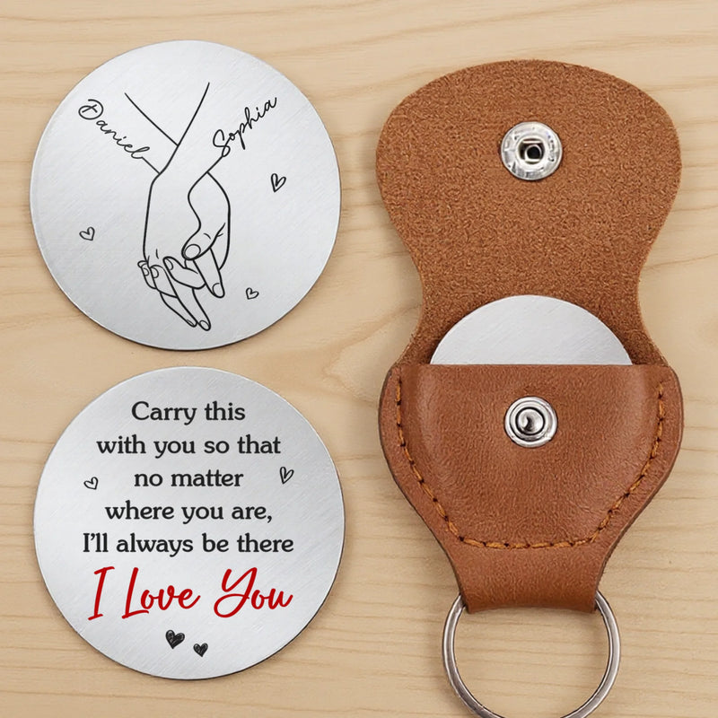 Custom Pocket Hug - Personalized Anniversary Wedding Gifts For Husband And Wife, Him And Her - Our Bond Deepens With Time