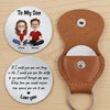 Custom Pocket Hug - Personalized Birthday Gifts For Mom, Dad, Son - A Piece Of My Heart