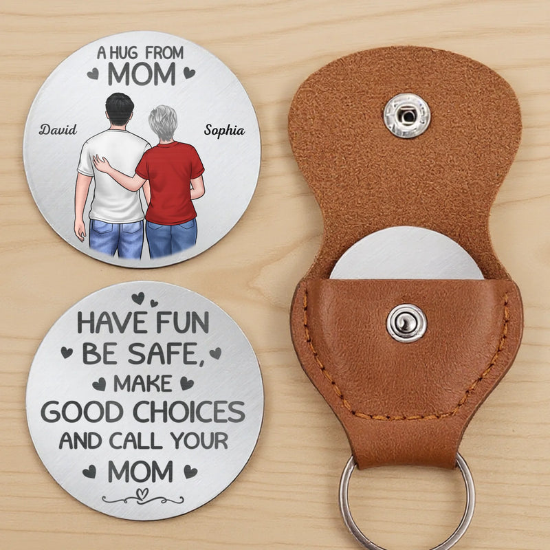Custom Pocket Hug - Personalized Birthday Gifts For Mom, Grandma, Son, Daughter - Carry My Hug Anywhere