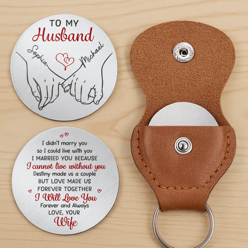 Custom Pocket Hug - Personalized Anniversary Wedding Gifts For Husband And Wife, Him And Her - Together We Make Sense