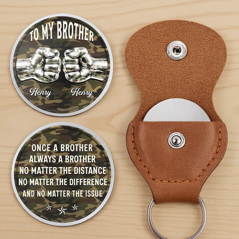 Custom Pocket Hug - Personalized Birthday Gifts For Brother - Forever Proud To Be Brothers