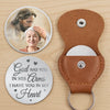Custom Photo Love Never Ends, It Just Transforms - Memorial Personalized Custom Pocket Hug - Sympathy Gift For Family Members
