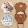 Custom Photo Connected By Heart, Always - Family Personalized Custom Pocket Hug - Mother's Day, Gift For Mom, Grandma