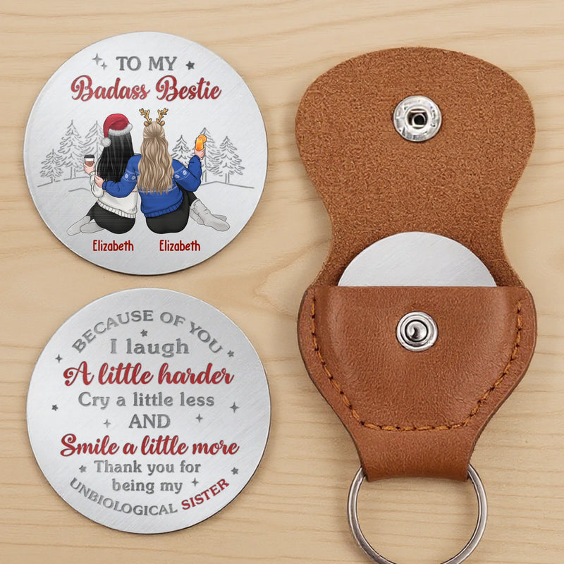 Custom Pocket Hug - Personalized Best Friend Birthday Gifts For Women, Besties, Sisters, BFF - Always Here For You