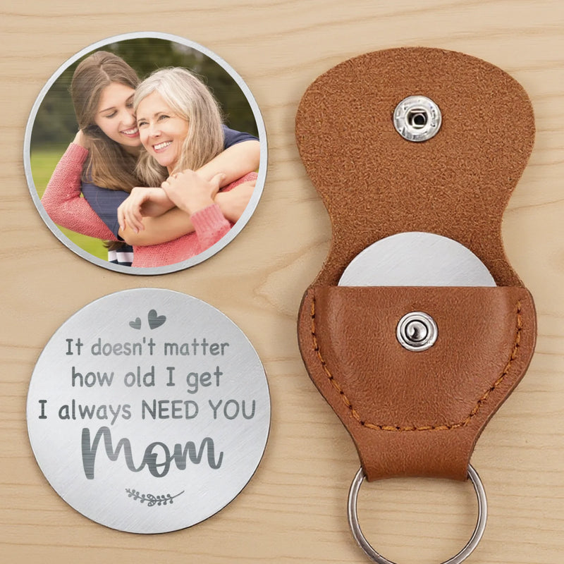 Custom Photo Your Love Grows With Me - Family Personalized Custom Pocket Hug - Mother's Day, Gift For Mom, Grandma