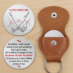 Custom Pocket Hug - Personalized Anniversary Wedding Gifts For Husband And Wife, Him And Her - Always Holding You Close