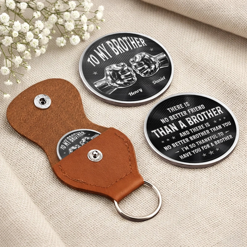 Custom Pocket Hug - Personalized Birthday Gifts For Brother - Growing Up Brothers Forever