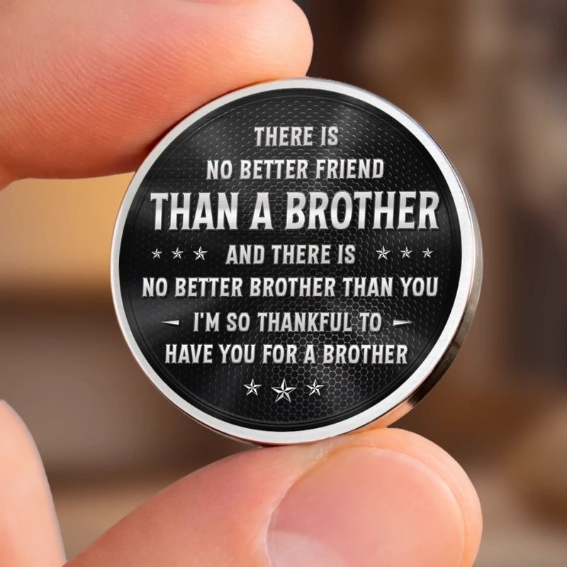 Custom Pocket Hug - Personalized Birthday Gifts For Brother - Growing Up Brothers Forever