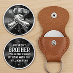 Custom Pocket Hug - Personalized Birthday Gifts For Brother - Brotherhood Stronger Than Time