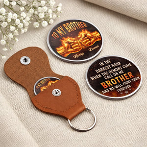 Custom Pocket Hug - Personalized Birthday Gifts For Brother - Brothers Today Tomorrow Always