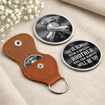 Custom Pocket Hug - Personalized Birthday Gifts For Brother - Brothers By Blood Always