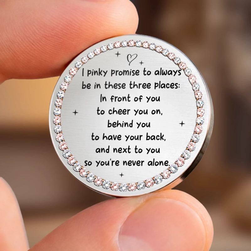 Custom Pocket Hug - Personalized Best Friend Birthday Gifts For Women, Besties, Sisters, BFF - Sisters By Heart Forever