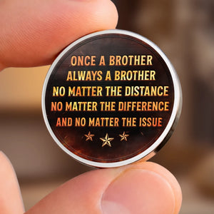 Custom Pocket Hug - Personalized Birthday Gifts For Brother - Brothers Bound For Life