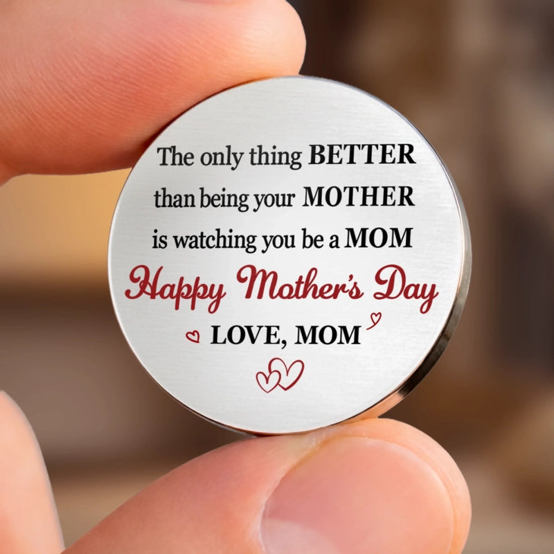 Custom Pocket Hug - Personalized Mother's Day Birthday Gifts For Mom, Daughter - Sending You A Hug