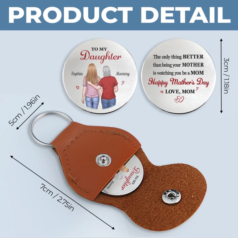 Custom Pocket Hug - Personalized Mother's Day Birthday Gifts For Mom, Daughter - Always Your Little One