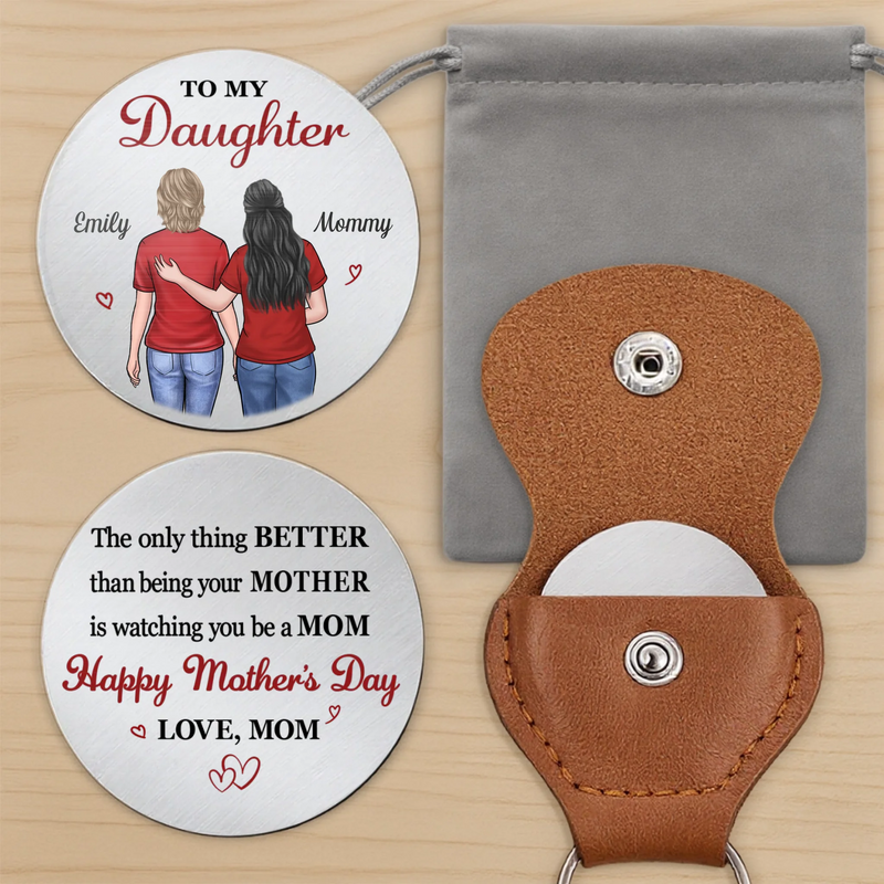 Custom Pocket Hug - Personalized Mother's Day Birthday Gifts For Mom, Daughter - Always Your Little One