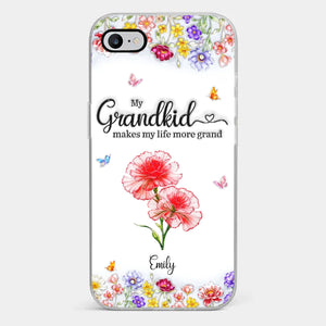 Custom Clear Phone Case - Personalized Mother's Day Birthday Gifts For Mom, Grandma - The Sweetest Part Of Her World