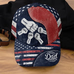 Custom Hat, All Over Print Classic Cap - Personalized Birthday Gifts For Dad, Grandpa - Dad Strength Guides Us