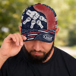 Custom Hat, All Over Print Classic Cap - Personalized Birthday Gifts For Dad, Grandpa - Dad Strength Guides Us