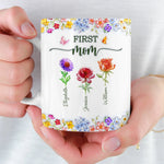 Custom Mug - Personalized Mother's Day Birthday Gifts For Mom, Grandma - A Lifetime Of Love In Bloom