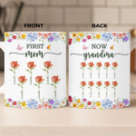 Custom Mug - Personalized Mother's Day Birthday Gifts For Mom, Grandma - A Lifetime Of Love In Bloom