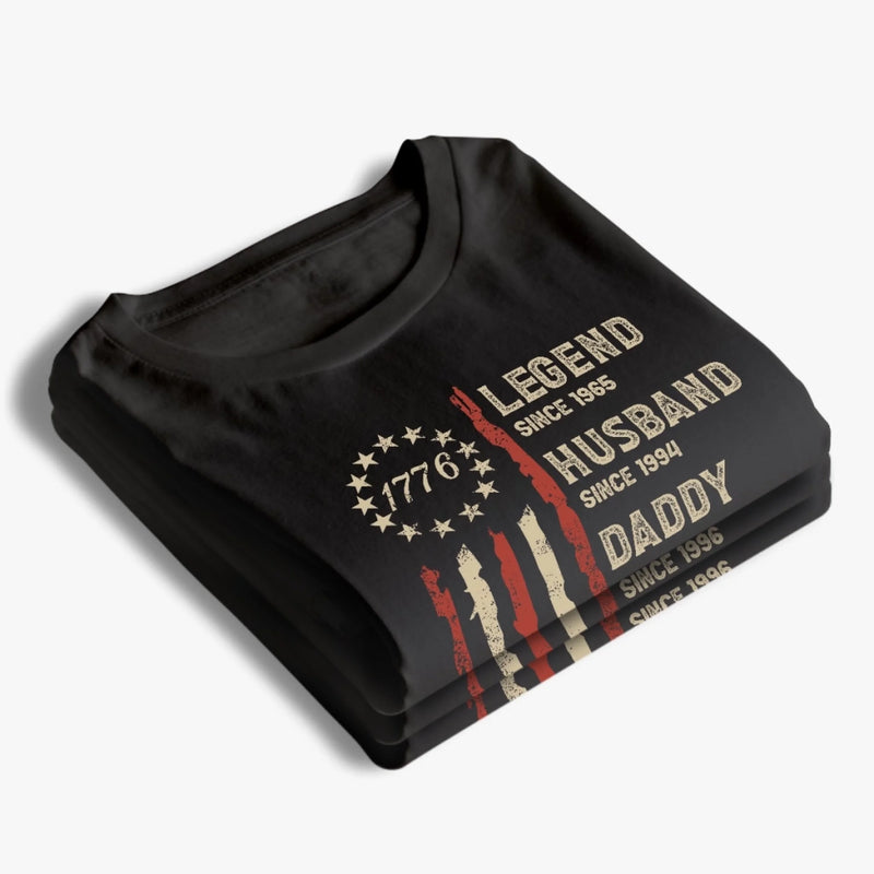 Custom Unisex T-shirt, Premium T-shirt, Hoodie - Personalized Birthday Gifts For Dad, Grandpa, Husband - Forever Awesome