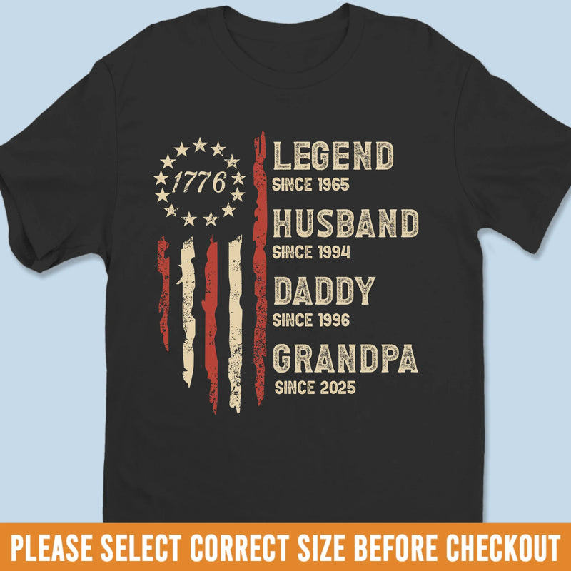 Custom Unisex T-shirt, Premium T-shirt, Hoodie - Personalized Birthday Gifts For Dad, Grandpa, Husband - Forever Awesome